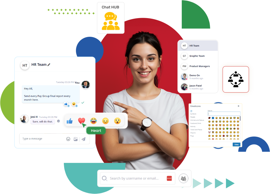 Online Real Time Team Collaboration Module