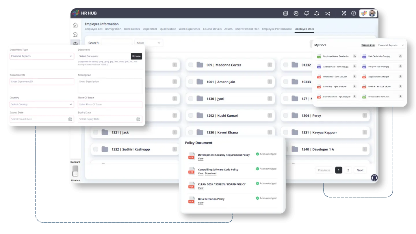 Document Management Page Preview