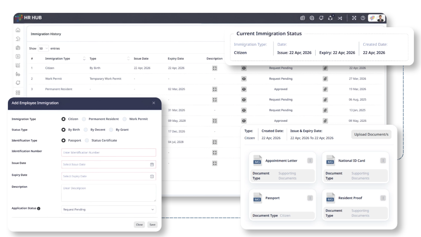Immigration Management Page Preview
