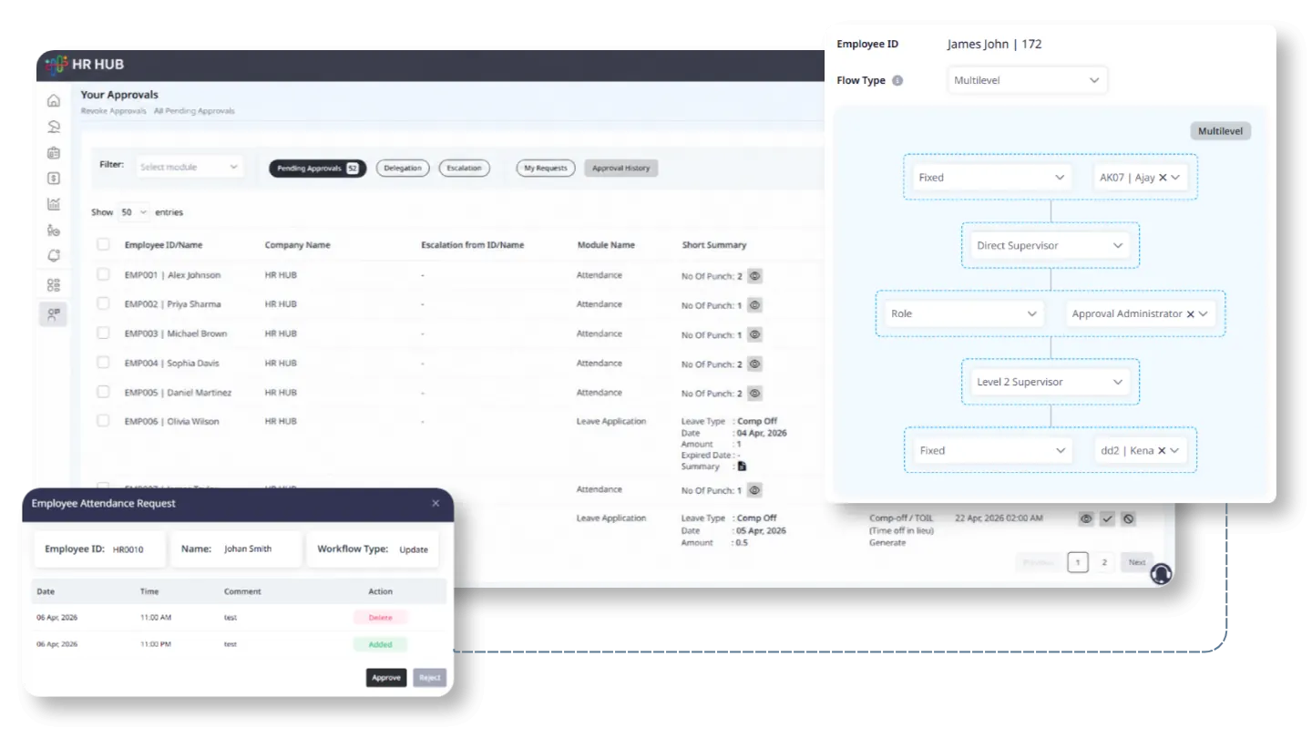 Workflow & Approvals Page Preview