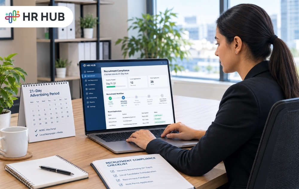 Cayman recruitment compliance software for 21-day work permit advertising Cayman recruitment compliance software for 21-day work permit advertising
