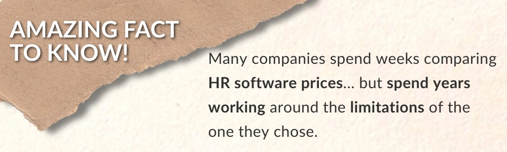 Comparing HR software prices and dealing with platform usage limitations