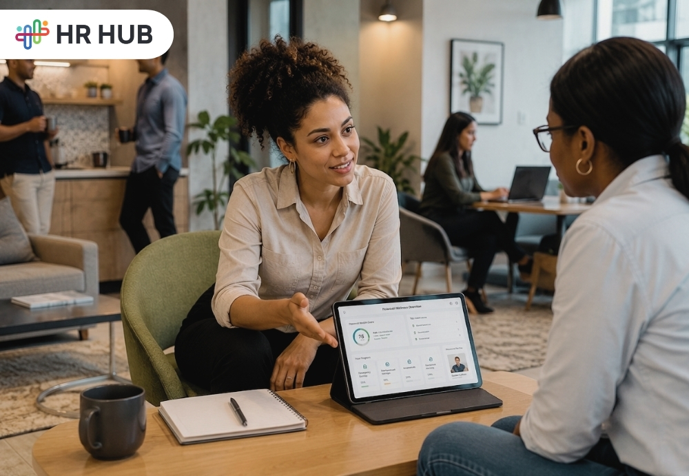 Employee financial wellness software dashboard for HR teams