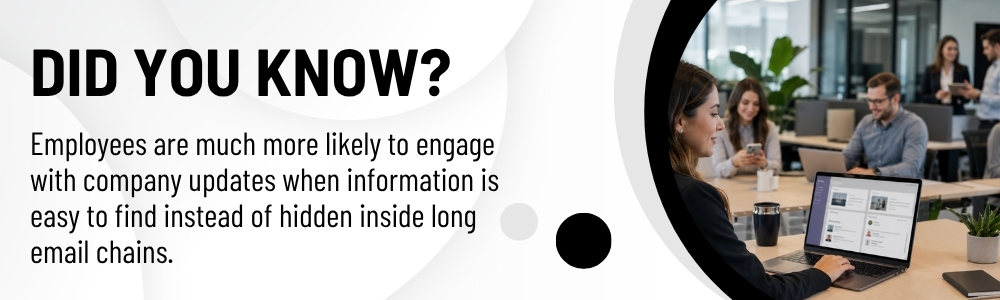 Centralized communication improves employee engagement