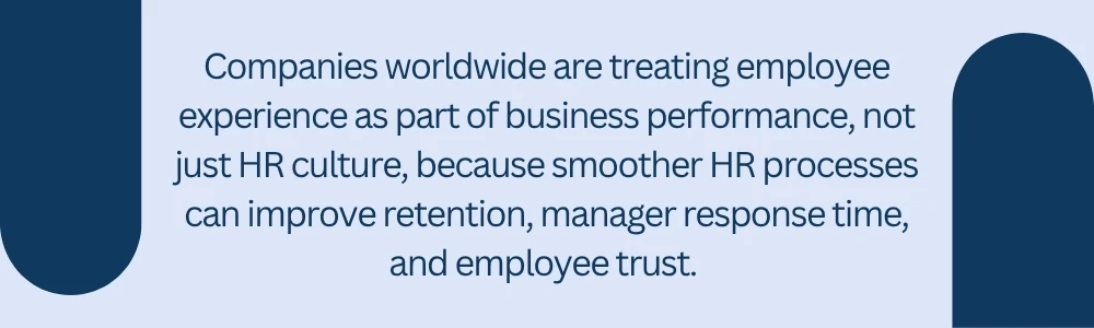 Employee experience improvements support retention and trust